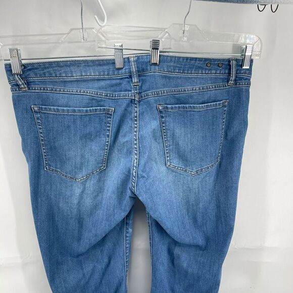 CAbi Womens Straight Jeans Denim Stretch 5 Pocket Medium Wash Blue Size 16 - Picture 9 of 13